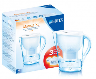 Фильтр-кувшин Brita "Marella XL"+3 сменных модуля (белый) фото 1
