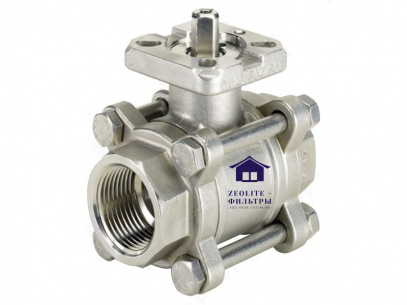 Кран шаровой 2"BSP регулирующий AISI316 V-port 30° Ду50 фото 2