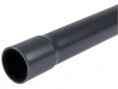 Труба PVC-U 20*1,5 с раструбом PN16 L=6 м фото 1