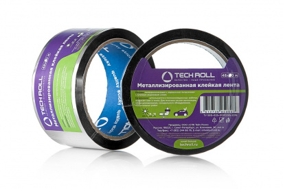 Металлизированная клейкая лента TechRoll 48 мм * 25 м, 80 мкр фото 3
