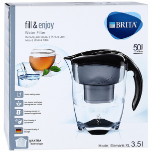 Фильтр-кувшин  Brita "Elemaris XL" (черный) фото 1