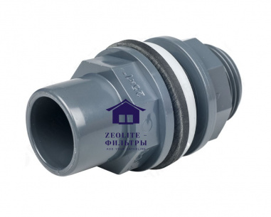 Коннектор для емкостей +GF+PVC-U/EPDM, регулируемый d25-32  фото 1
