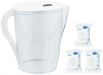 Фильтр-кувшин Brita "Marella XL"+3 сменных модуля (белый) фото 2