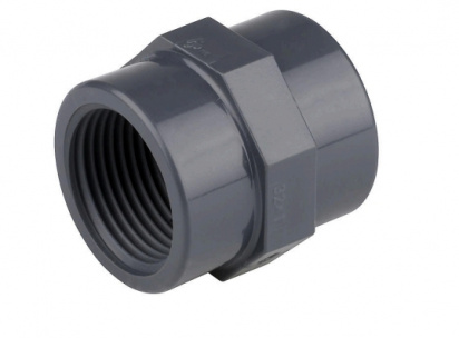 Муфта переходная, TP PVC-U,  d20 - 1/2"вн PN16 фото 1
