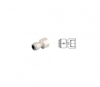 Адаптер JG прямой 3/8"*1/2 BSP цанга/внутренняя резьба фото 4